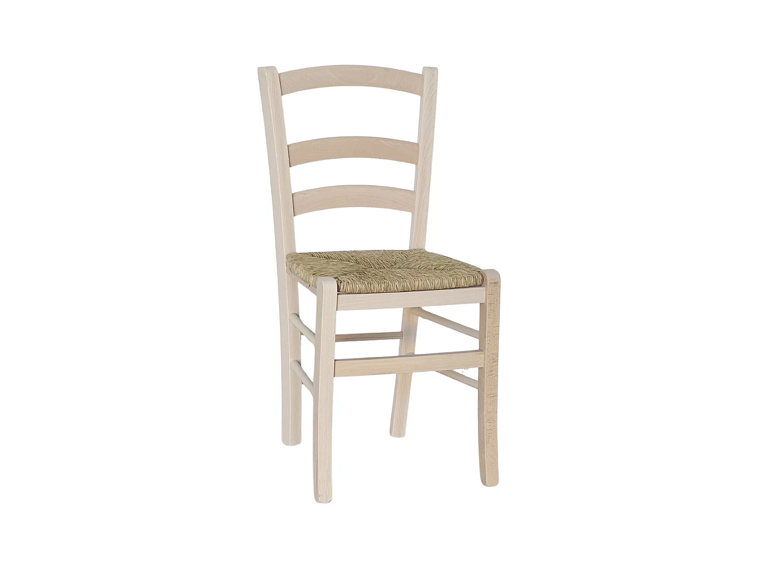 Chaise modèle Venezia avec assise en paille brute à peindre