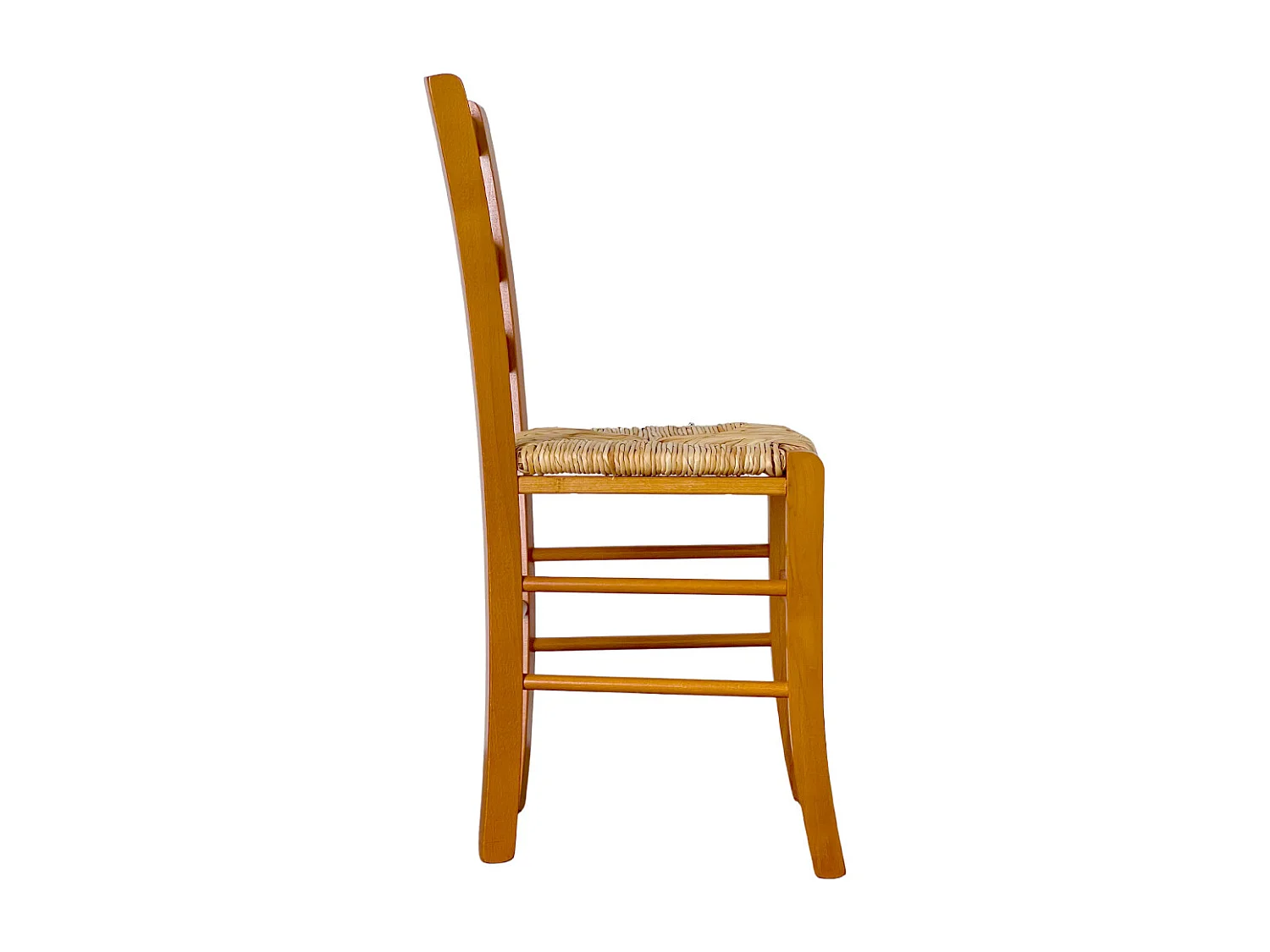 Sedia in legno con seduta in paglia di Riso mod. Venezia ciliegio