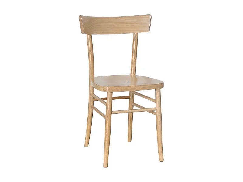 Silla de comedor de madera natural milano
