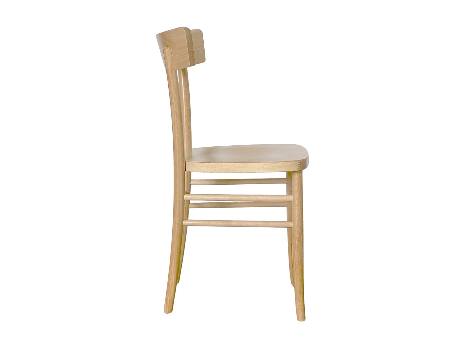 Chaise de salle à manger en bois naturel milano