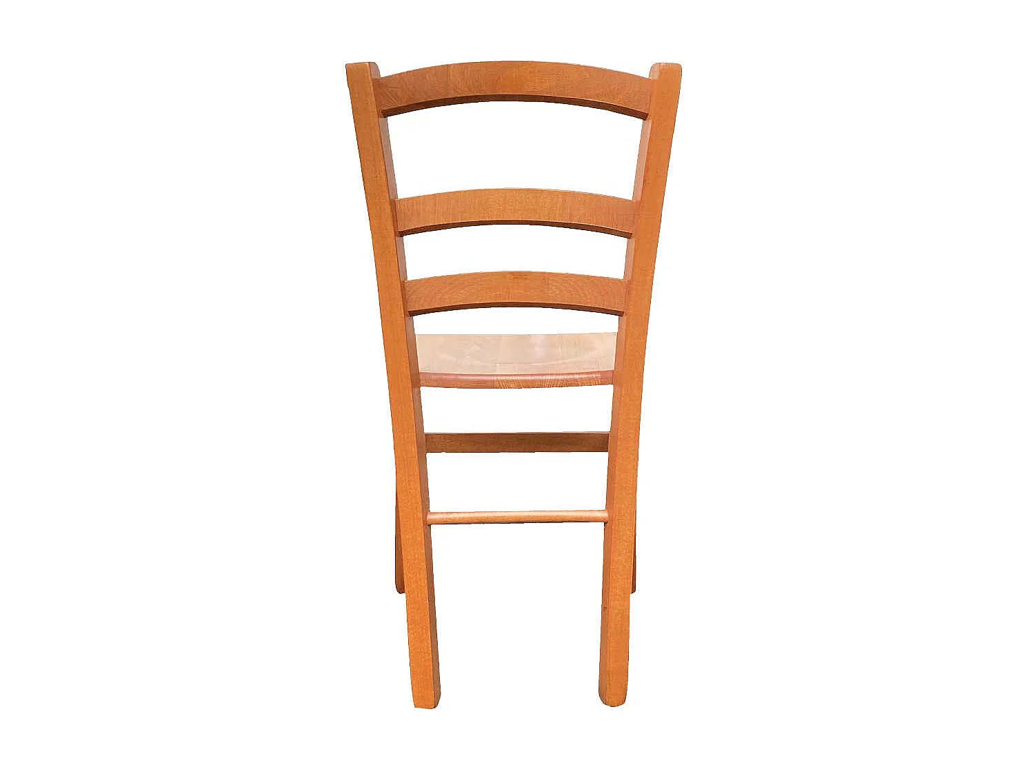 Silla de madera de Venecia con asiento de madera maciza de cerezo