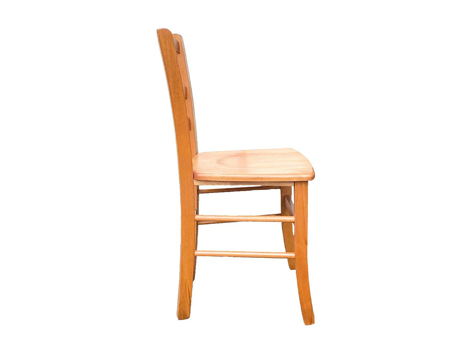 Silla de madera de Venecia con asiento de madera maciza de cerezo