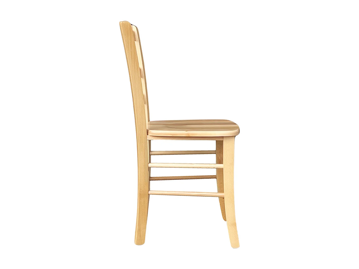 Chaise de campagne Venice en bois naturel assise massive