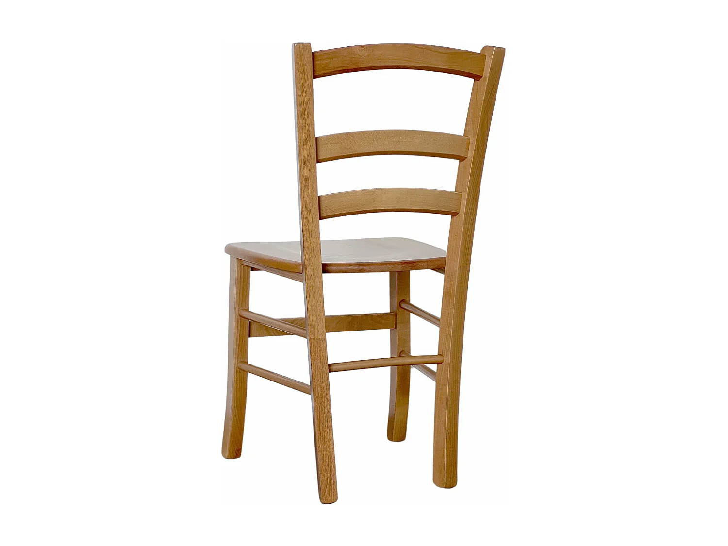 Chaise Venice en bois de noyer clair assise massive