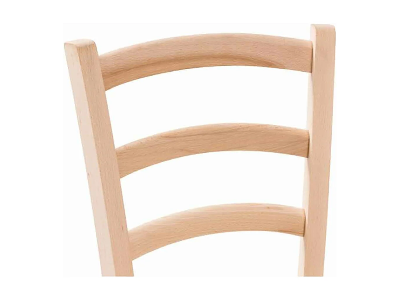 Chaise modèle Venezia avec assise en bois brut à peindre