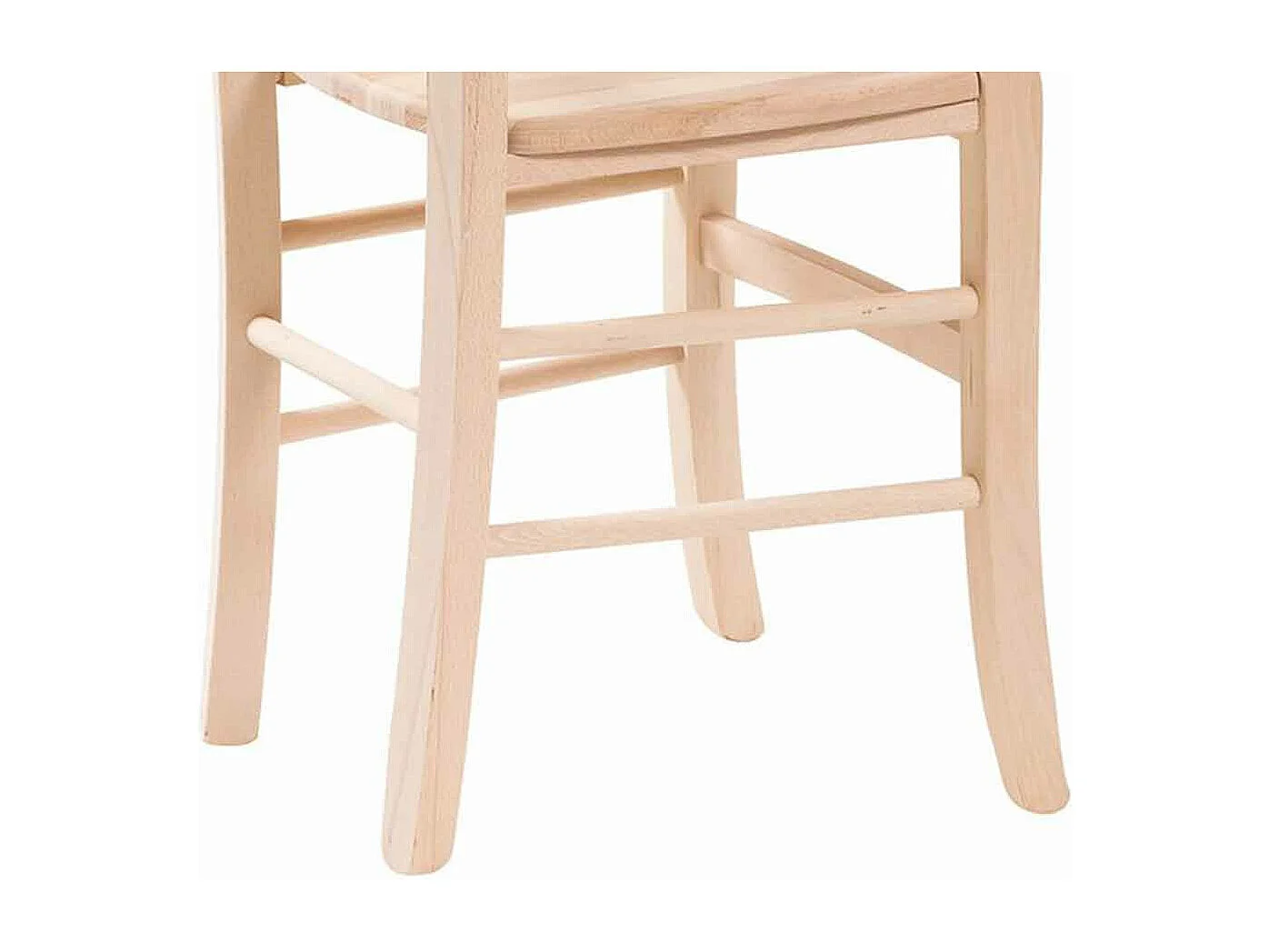 Chaise modèle Venezia avec assise en bois brut à peindre