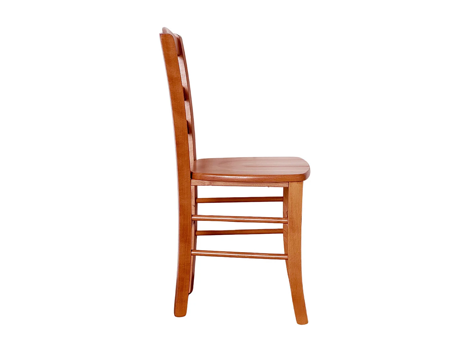 Silla Loris en nogal cerezo con asiento de madera maciza x 6