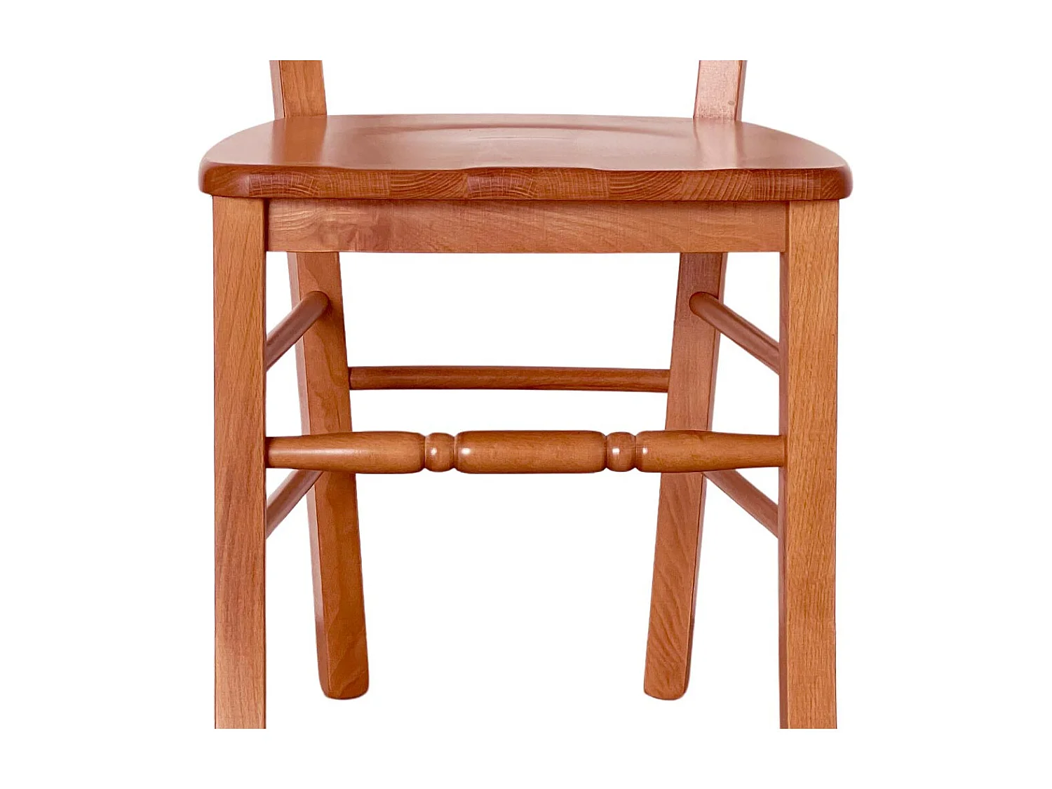 Silla Loris en nogal cerezo con asiento de madera maciza x 6