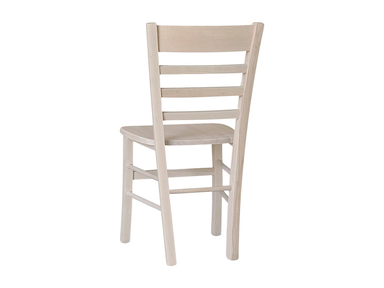 Sedia in Legno massello con seduta in massello Mod. SARA Robusto da verniciare