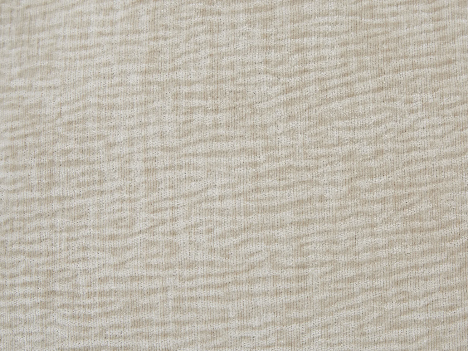 Canapé d'angle droit avec dossier relevable en velours texturé beige MAVIRO