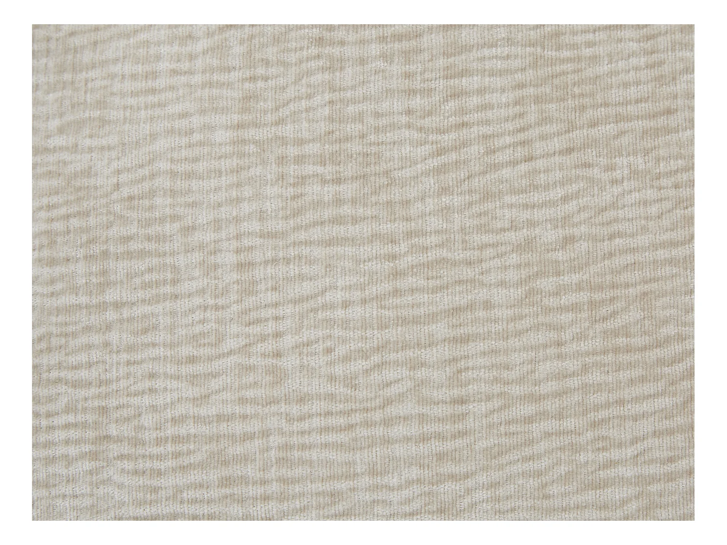 Canapé d'angle gauche avec dossier relevable en velours texturé beige MAVIRO