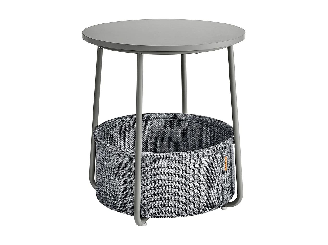 Parya Home ronde bijzettafel, kleine tafel, duifgrijs-leigrijs