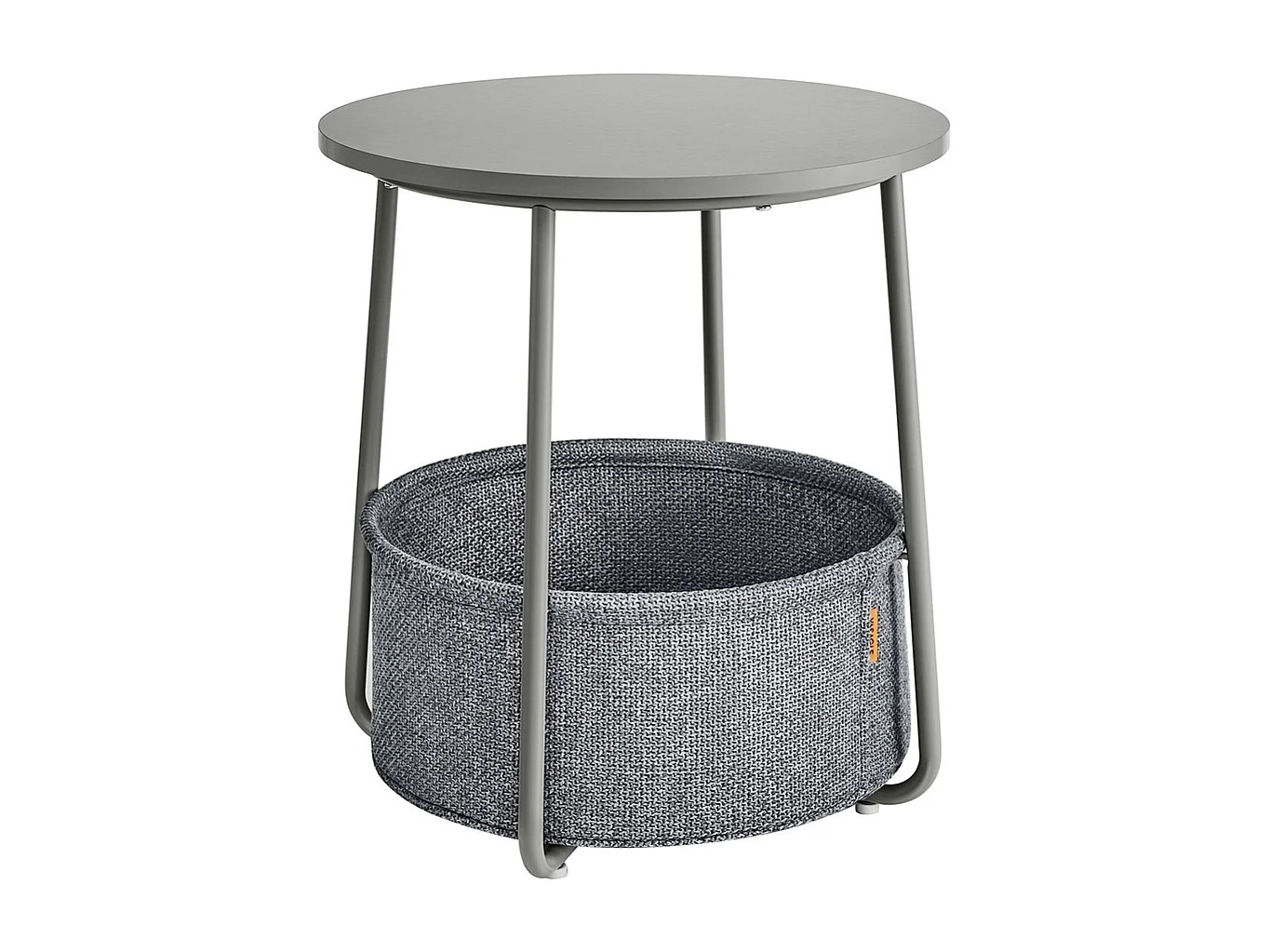 Parya Home ronde bijzettafel, kleine tafel, duifgrijs-leigrijs