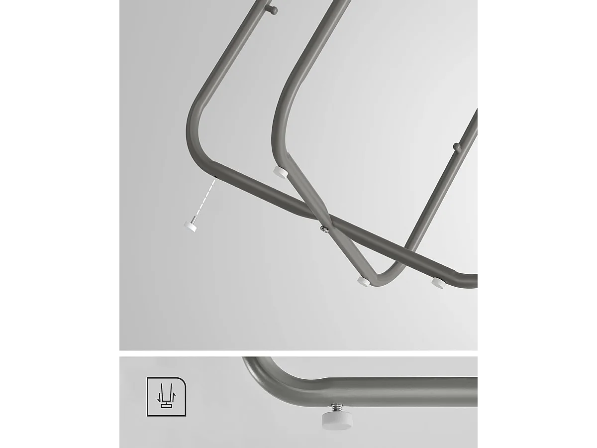 Parya Home table d'appoint ronde, petite table, gris tourterelle-gris beige