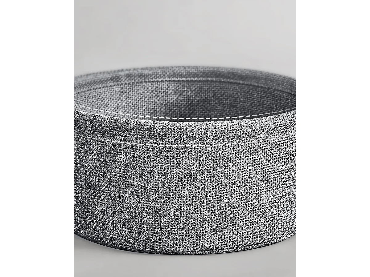 Parya Home table d'appoint ronde, petite table, gris tourterelle-gris beige