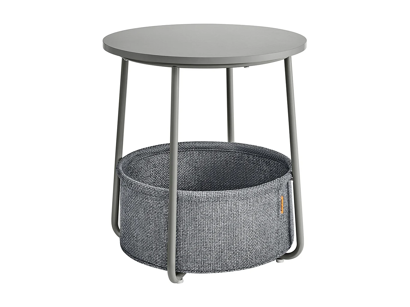 Parya Home ronde bijzettafel, kleine tafel, duifgrijs-leigrijs