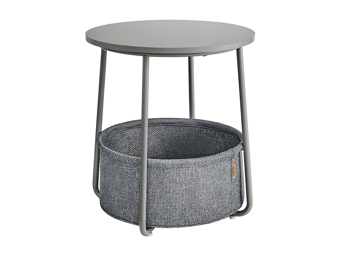 Parya Home ronde bijzettafel, kleine tafel, duifgrijs-leigrijs