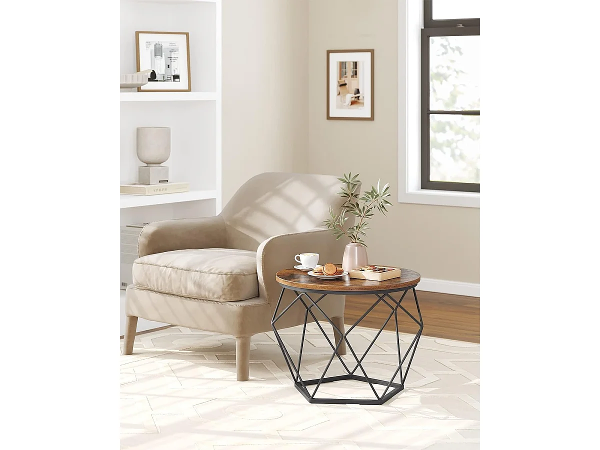 Parya Home ronde salontafel, set van 2, woonkamertafel