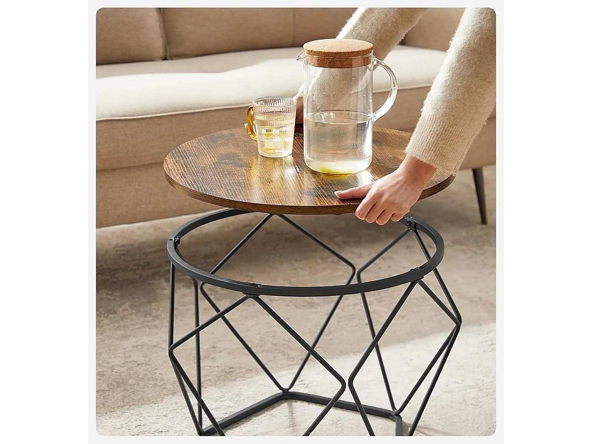 Parya Home table basse ronde, set de 2, table de salon