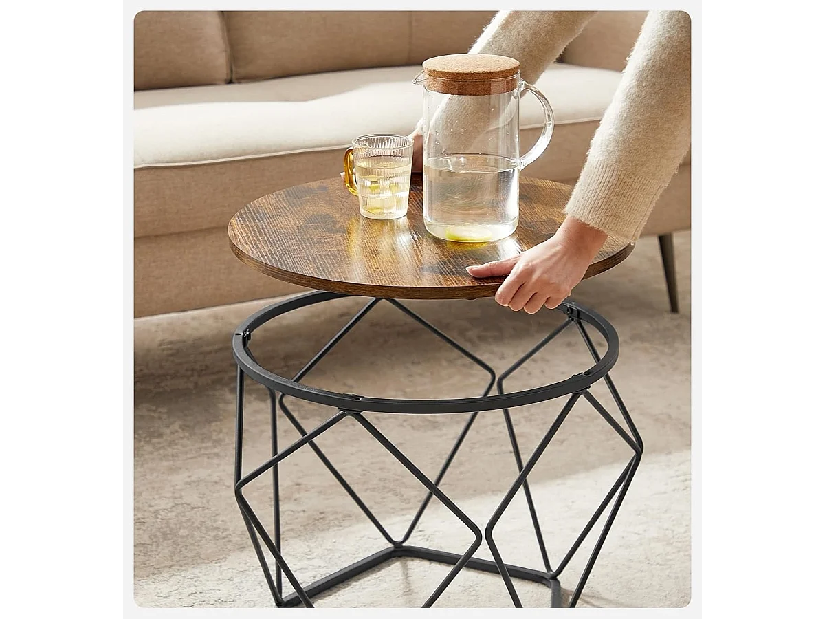 Parya Home ronde salontafel, set van 2, woonkamertafel