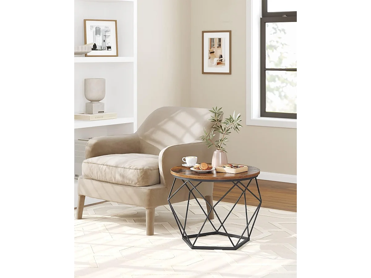 Parya Home ronde salontafel, set van 2, woonkamertafel