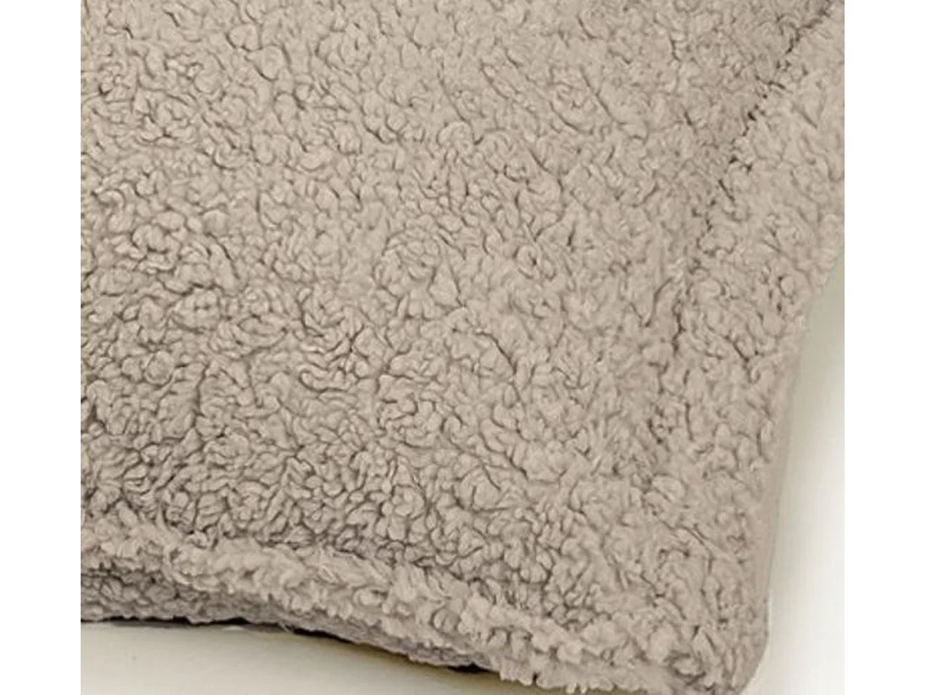 BobbelHome - cosy pouf/coussin de siège - 100 X 150 cm - Teddy - Taupé