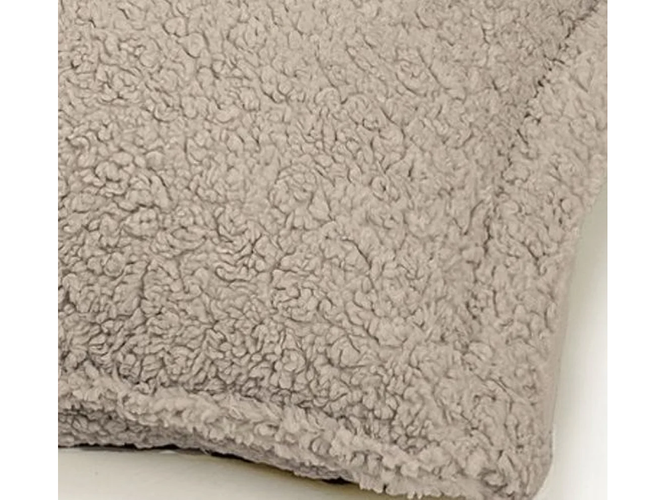 BobbelHome - cosy pouf/coussin de siège - 100 X 150 cm - Teddy - Taupé