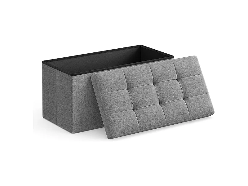 Parya bank met opbergruimte, zitkist, , opbergbox, voetensteun, belastbaar tot 300 kg