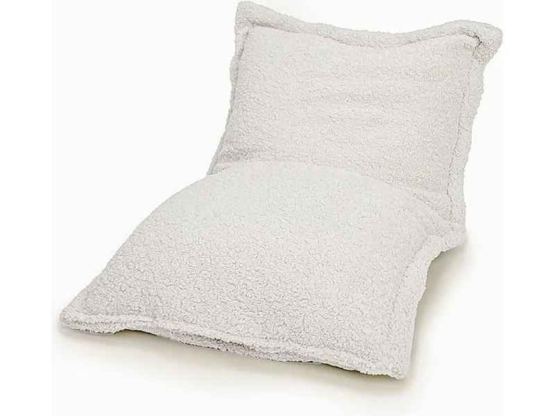 BobbelHome - sfeervolle zitzak / zitkussen - 100 X 150 cm - Teddy - Ecru