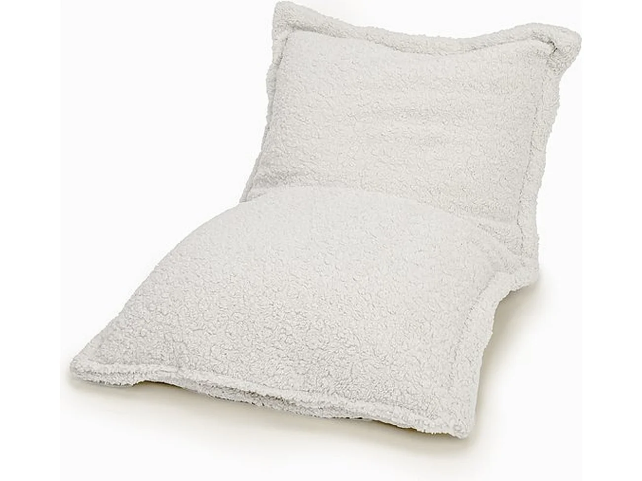 BobbelHome - cosy pouf / coussin d'assise - 100 X 150 cm - Teddy - Ecru