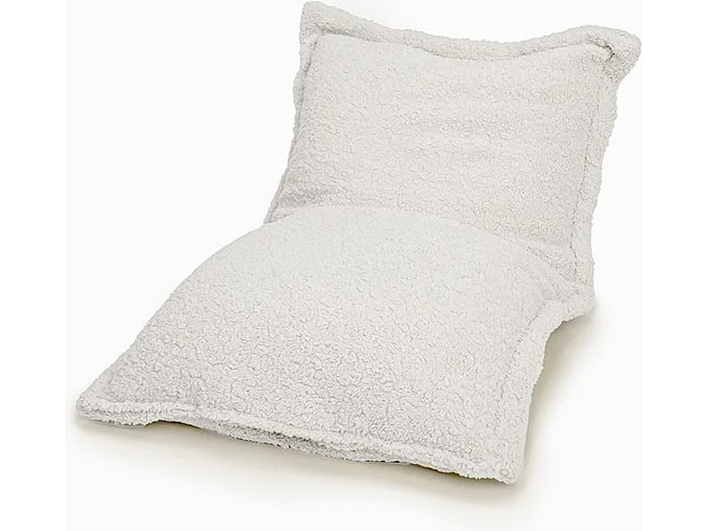 BobbelHome - sfeervolle zitzak / zitkussen - 100 X 150 cm - Teddy - Ecru