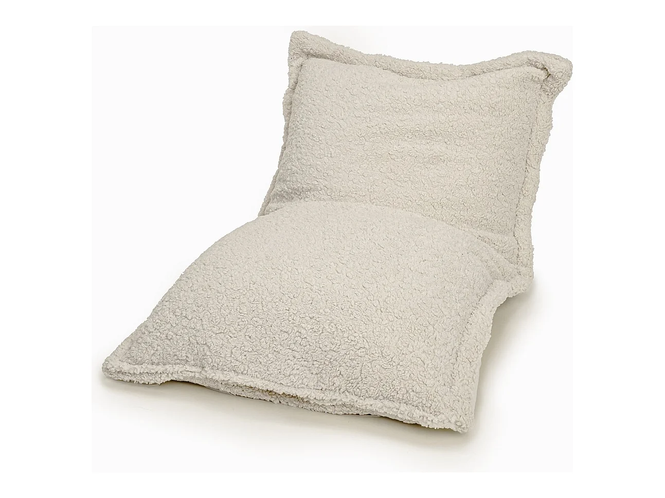 BobbelHome - cosy pouf/coussin de siège - 100 X 150 cm - Teddy - Beige