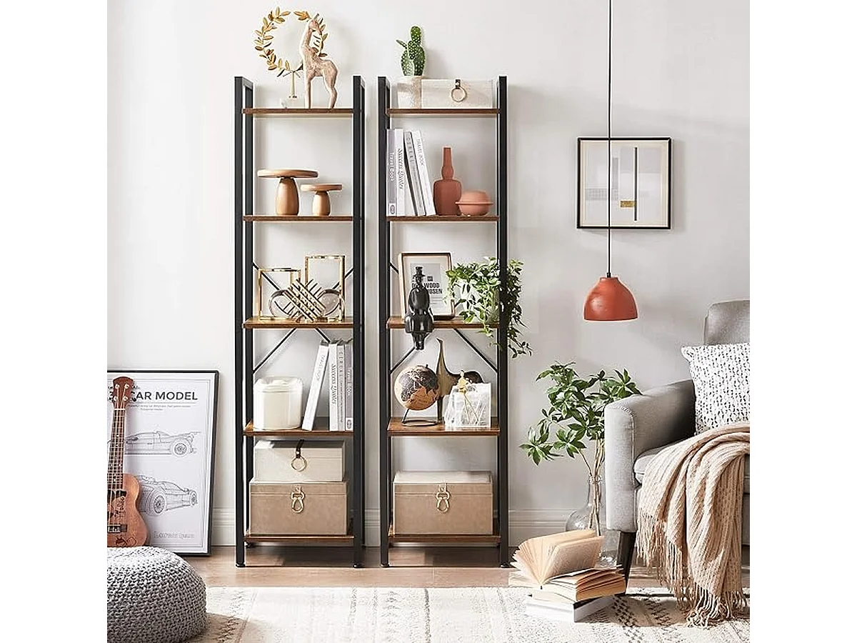 Parya Home Étagère de rangement avec cadre en acier, pour le salon