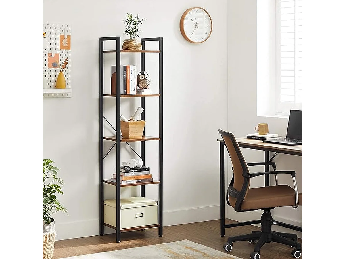 Parya Home Étagère de rangement avec cadre en acier, pour le salon