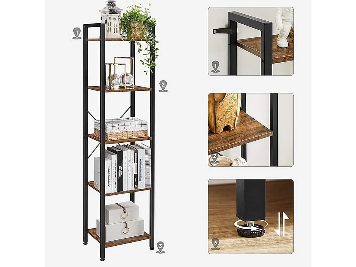 Parya Home Opbergrek met stalen frame, voor woonkamer