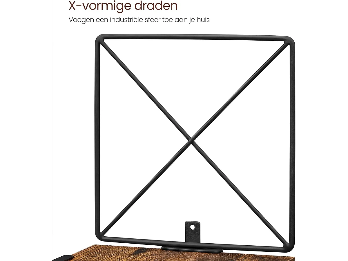 Parya Home Hoekplank, boekenkast met zigzagdesign, 5 lagen, ‎20 x 20 x 127,5 cm, vintage bruinzwart