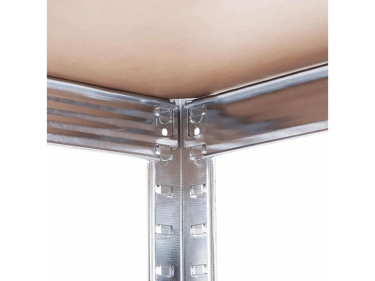 Bobbel Home Etagères à usage intensif Set de 2 Silver