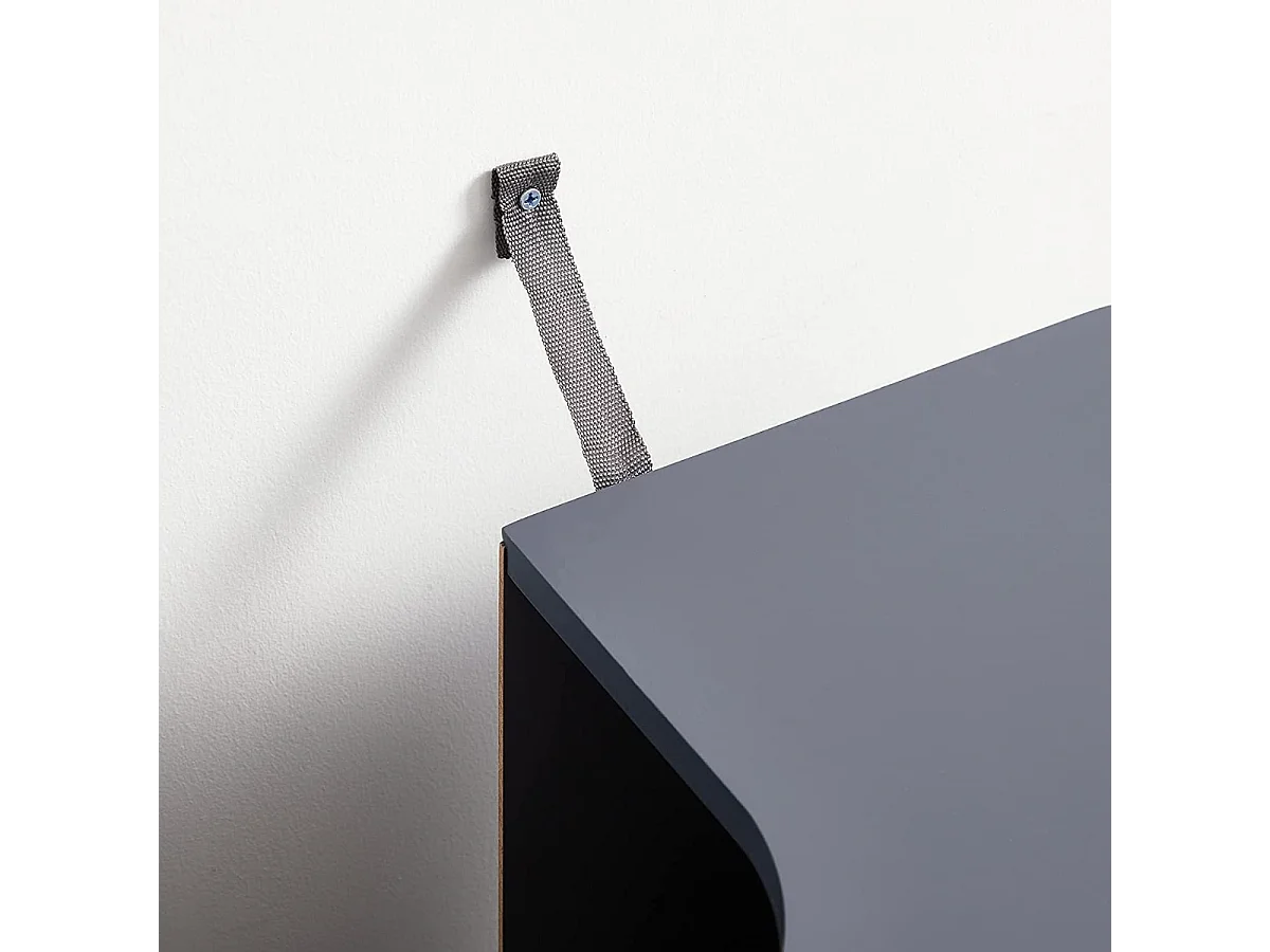 Parya Home - Badkamerkast - Wastafelonderkast - 2 Deuren - Hout - Grijs