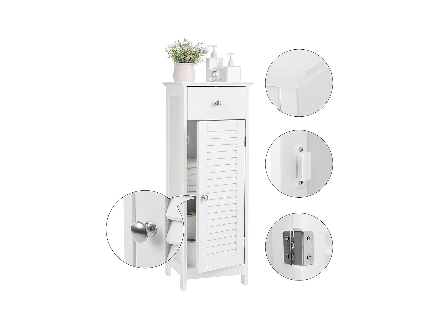 Parya Home - Witte Badkamerkast - MDF