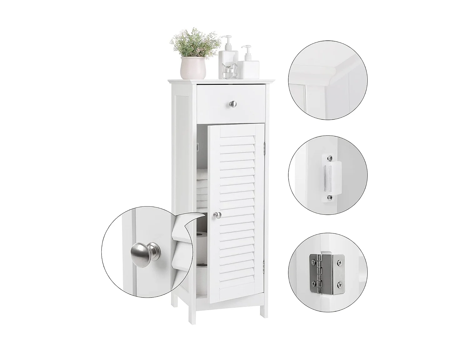 Parya Home - Witte Badkamerkast - MDF