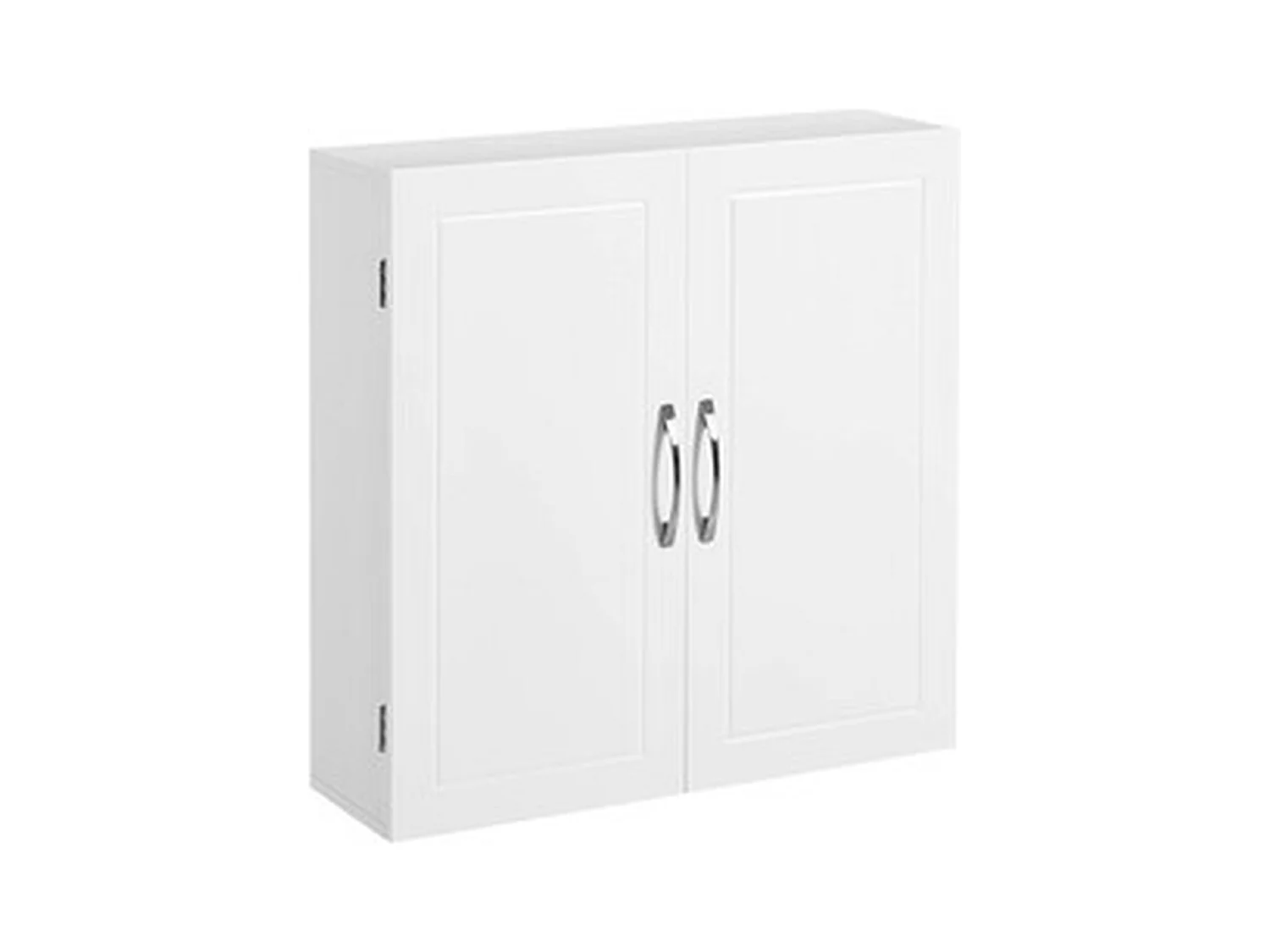 Parya Home - Badkamerkast - Wandkast - 2 Deuren - Verstelbare planken - Hout - Wit