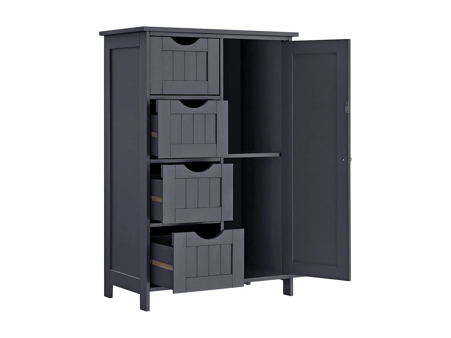 Parya Home Dressoir badkamerkast, badkamerkast van hout Grijs