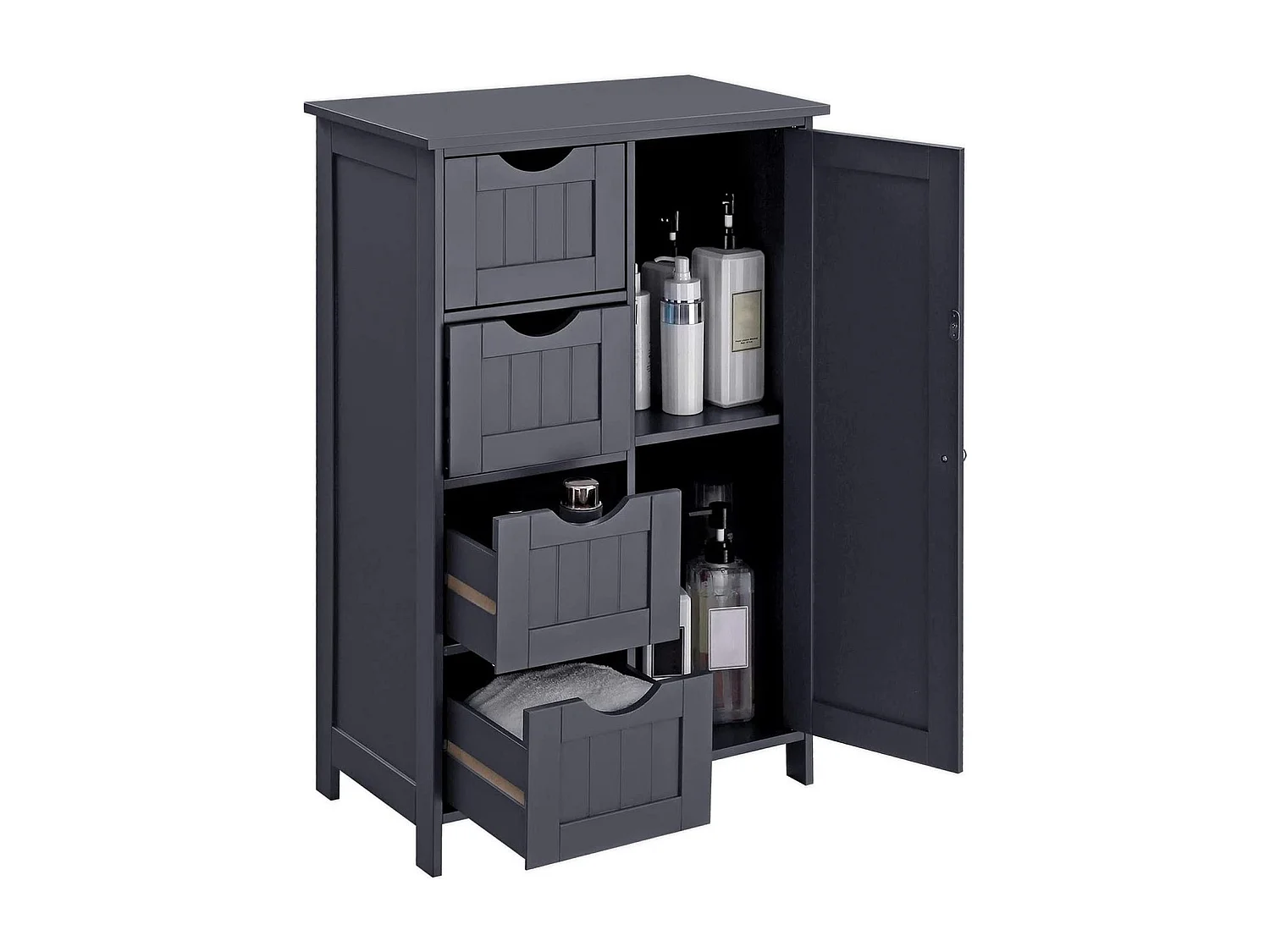 Parya Home Dressoir badkamerkast, badkamerkast van hout Grijs