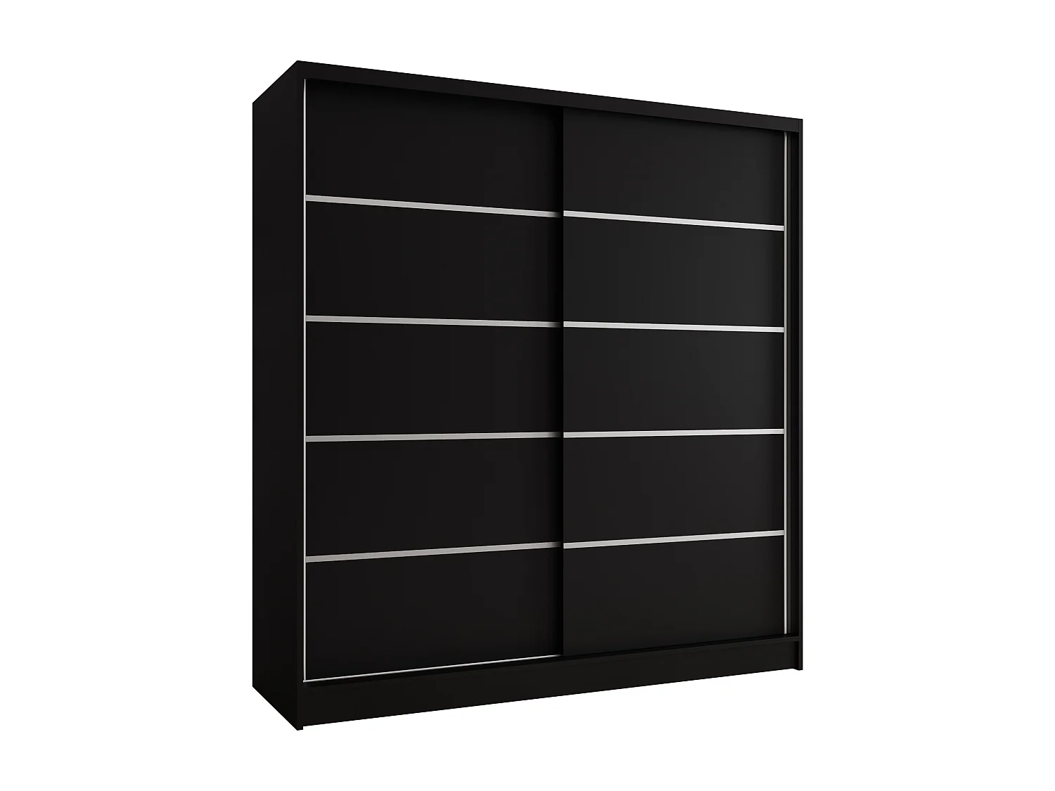 Zweitüriger Schiebeschrank TORONTO T4 Schwarz