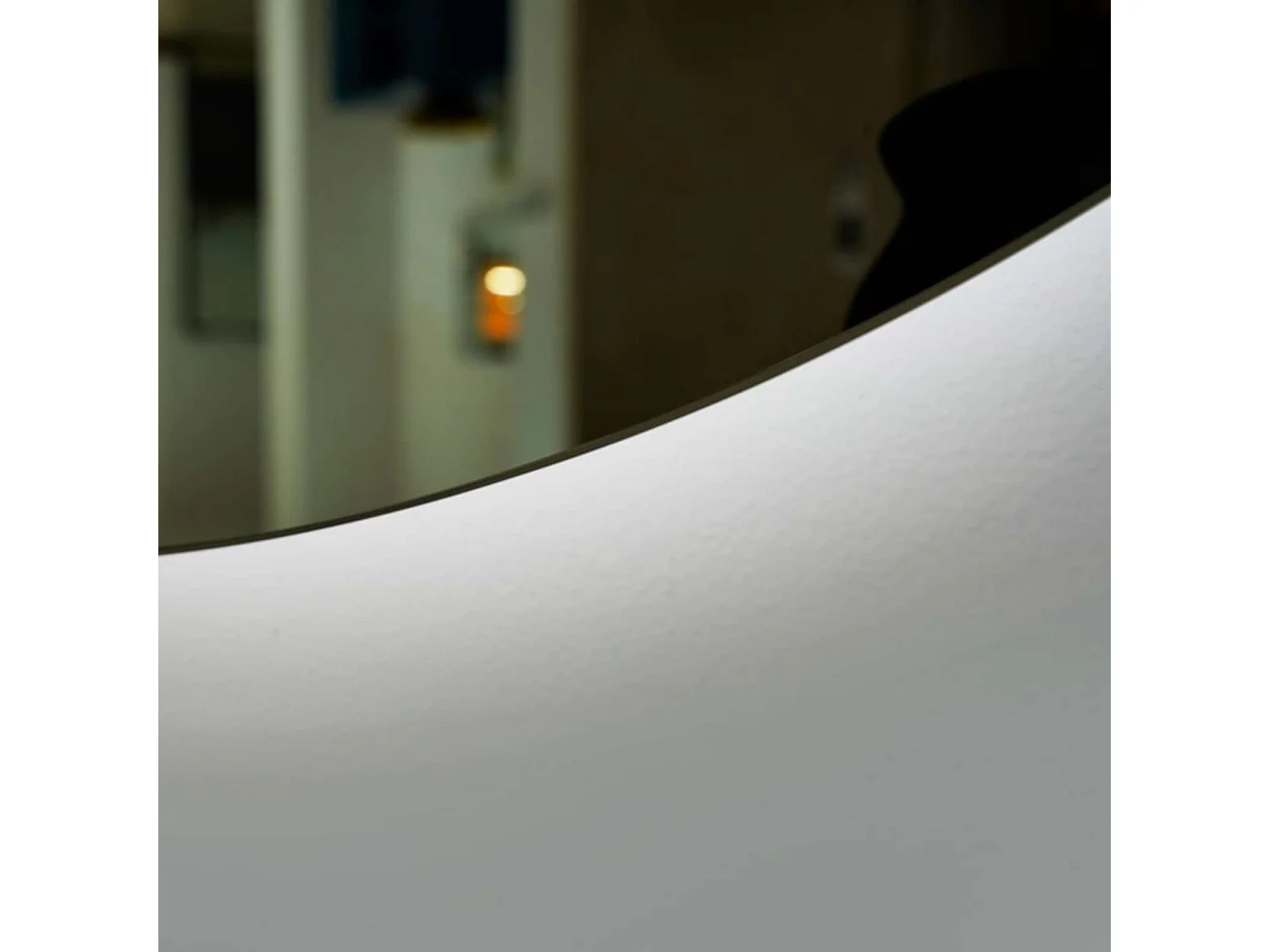 Miroir Salle de Bain LISBOA - Ø70 - Led Rétro-Éclairé (6500K) - Tactiles On/Off & Anti-Buée - LEDIMEX