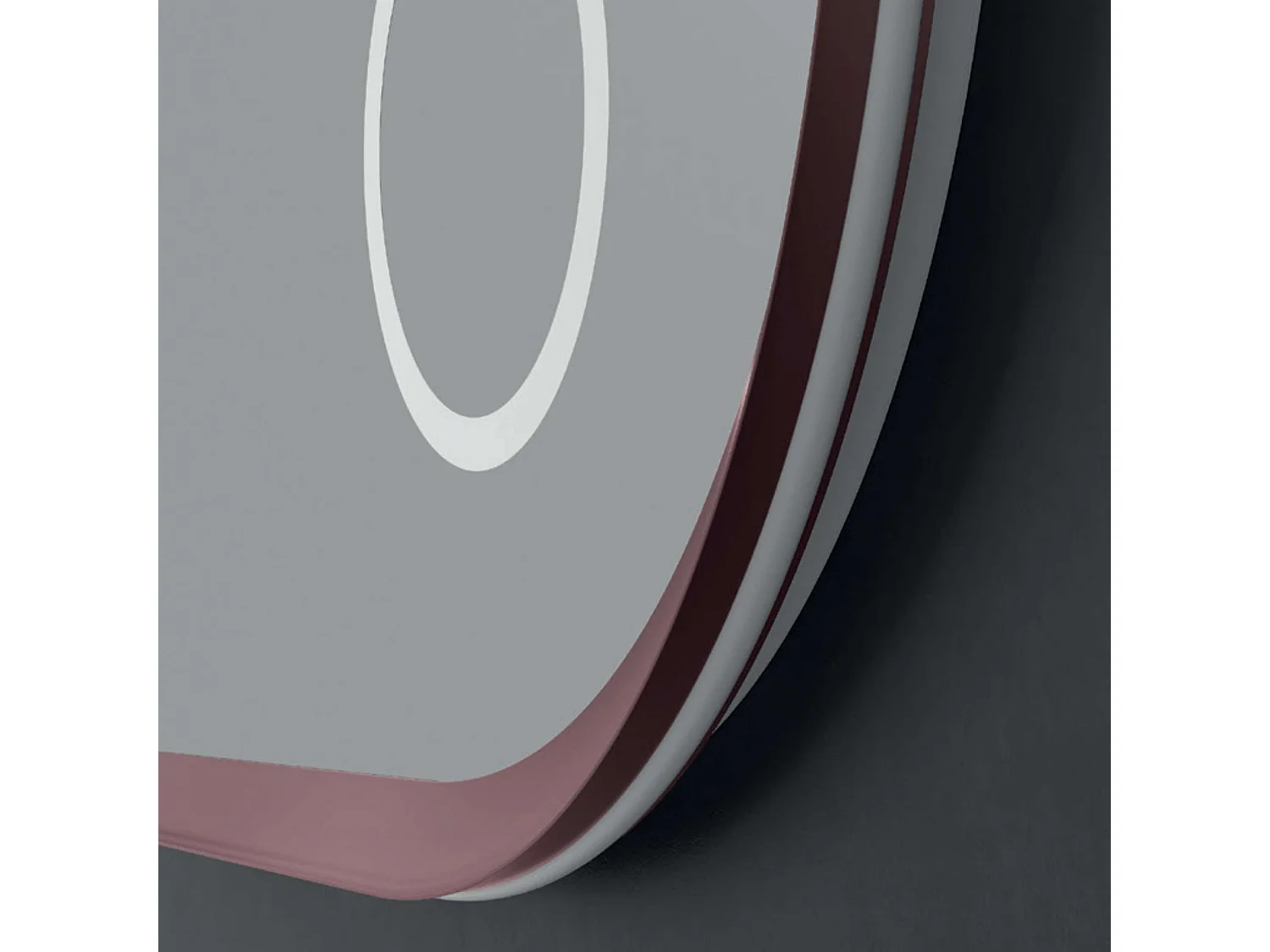 Miroir Led RIMINI Rose 100X55cm - T° Led Variable Rétro-éclairé & Frontal - Tactiles On/Off & Anti-Buée - Zone X3 - LEDIMEX