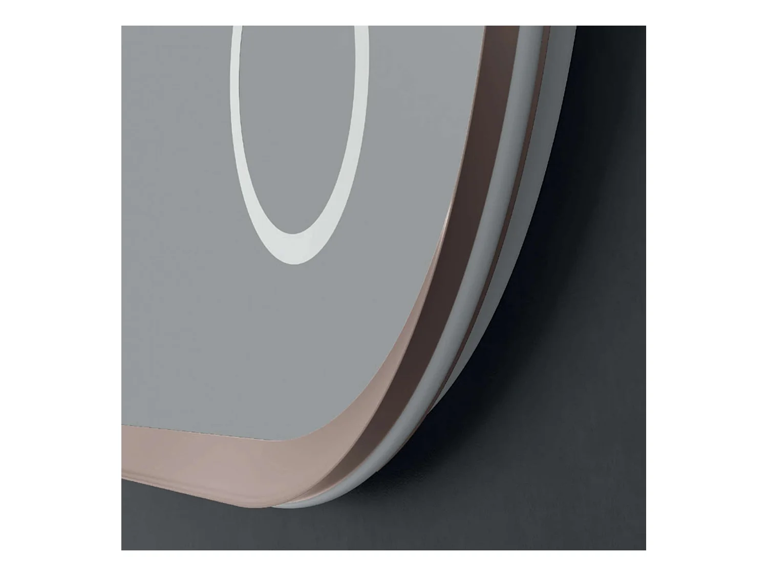 Miroir Led RIMINI Moka 100X55cm - T° Led Variable Rétro-éclairé & Frontal - Tactiles On/Off & Anti-Buée - Zone X3 - LEDIMEX