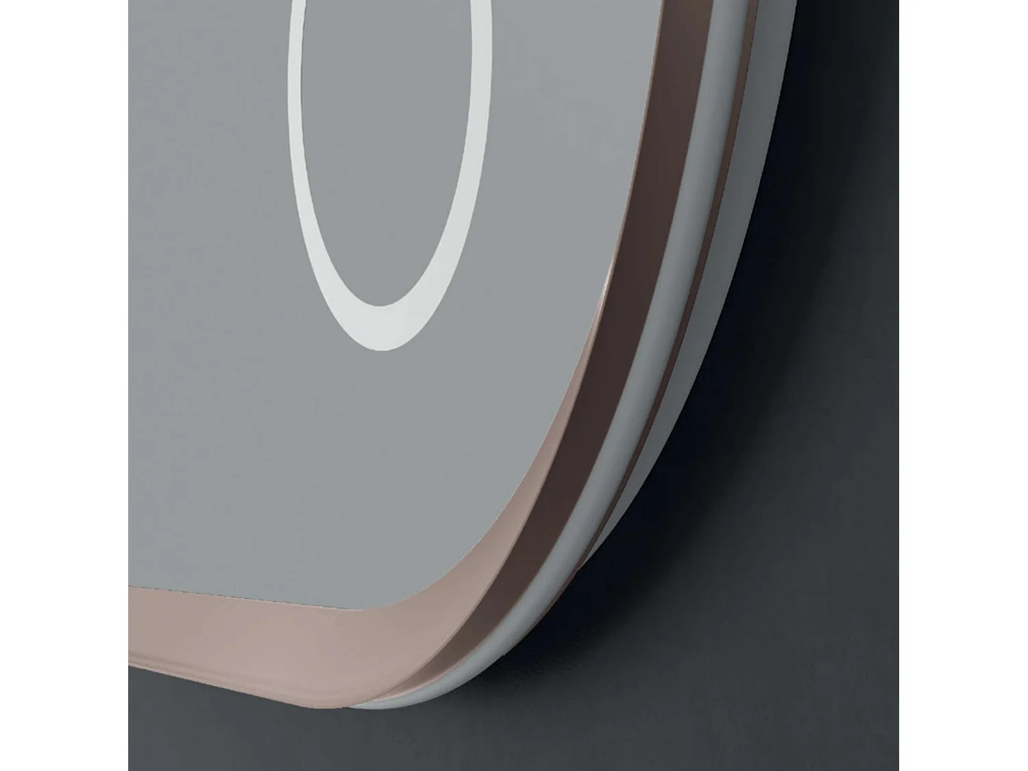 Miroir Led RIMINI Moka 100X55cm - T° Led Variable Rétro-éclairé & Frontal - Tactiles On/Off & Anti-Buée - Zone X3 - LEDIMEX