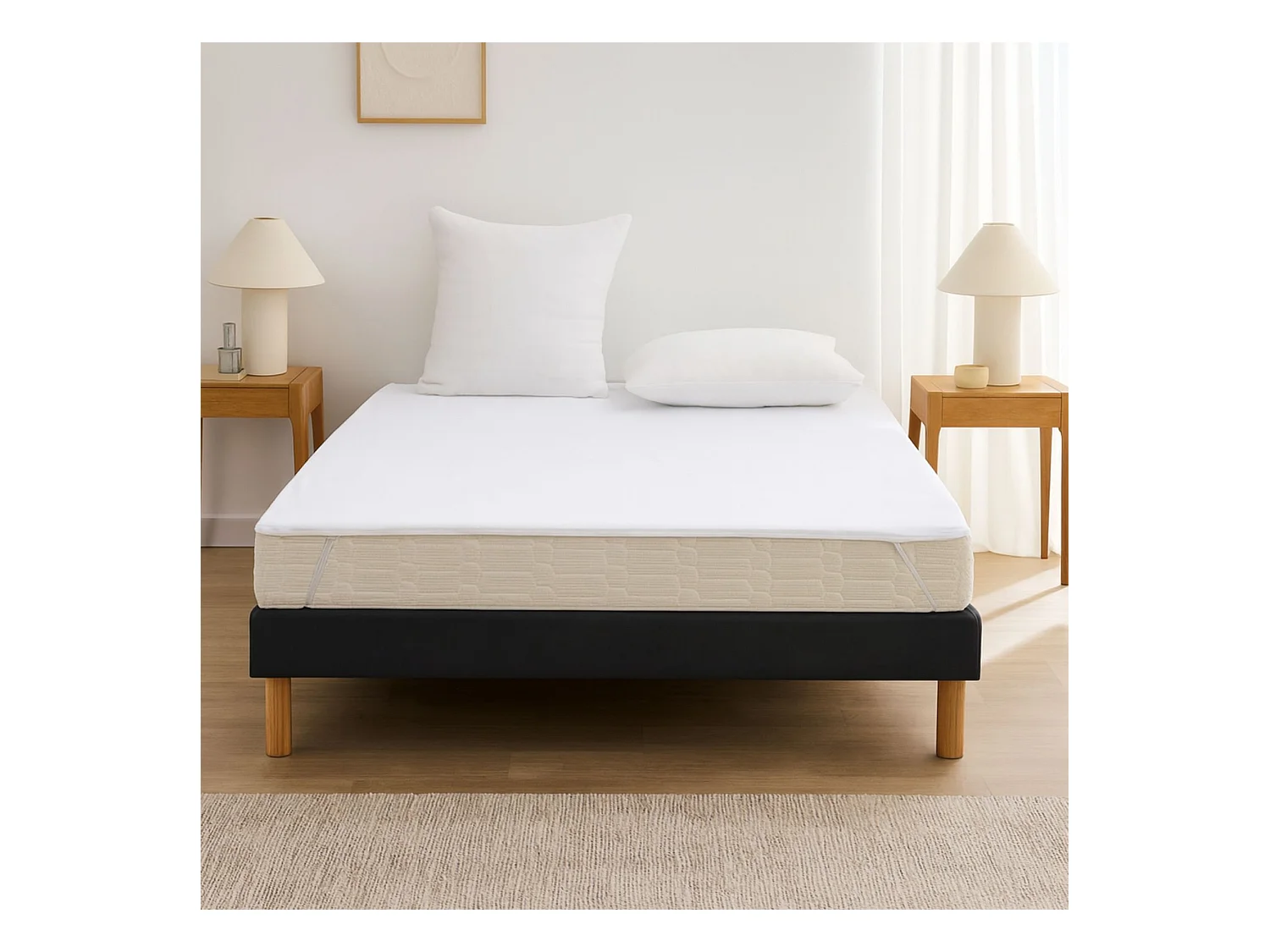 Funda impermeable con elásticos. 180 x 200 cm