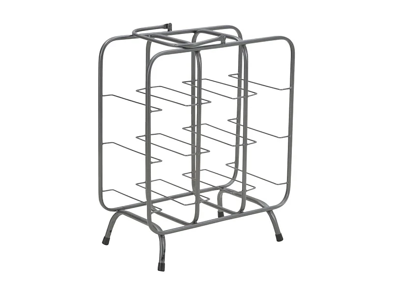 Porte-Bouteilles 9 Emplacements "Industrial" 47cm Gris